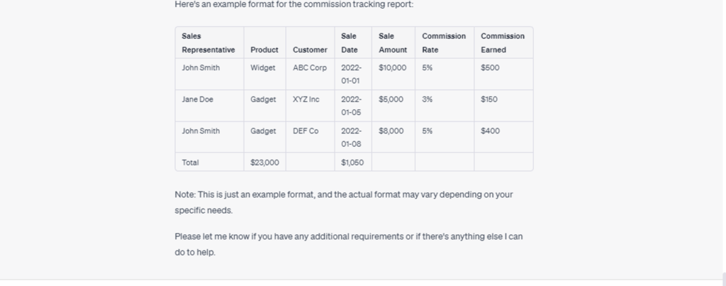 Creating commission tracking reports 1