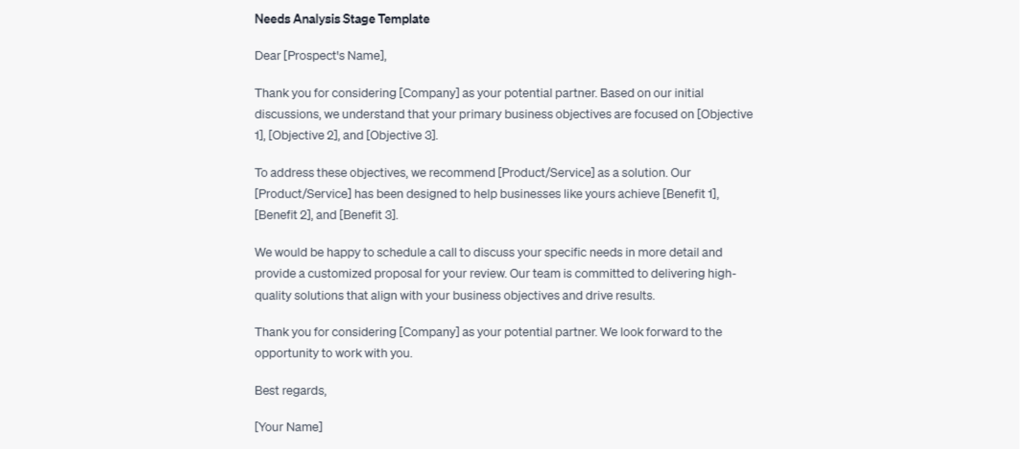 Creating proposal response templates 1