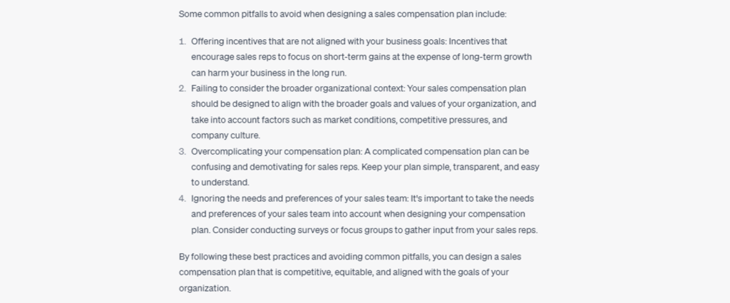 Creating sales compensation plans 1