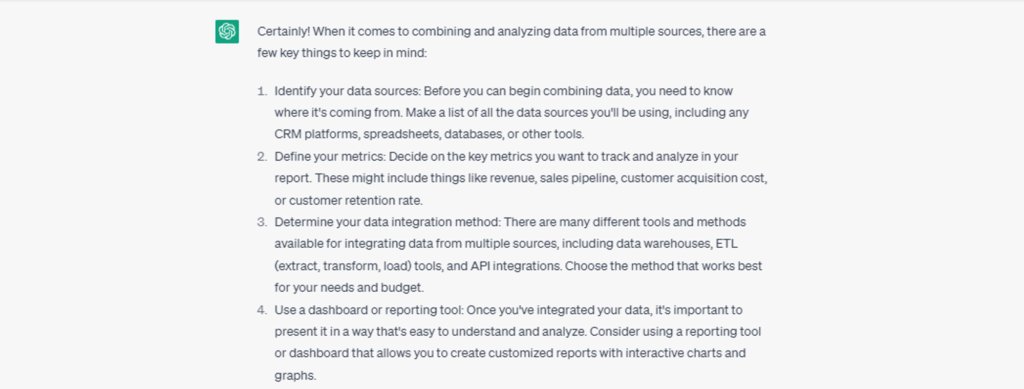 Developing custom CRM reports