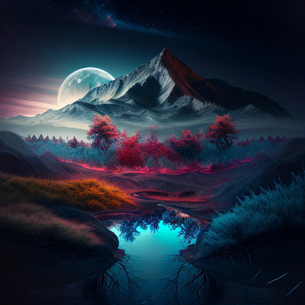 mountain night river 7823670