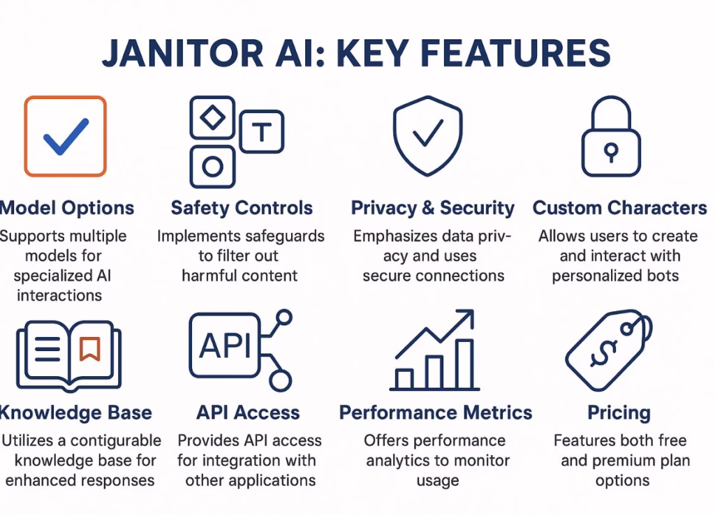 Janitor AI features, safety controls, pricing, and alternatives 2 Janitor AI 2